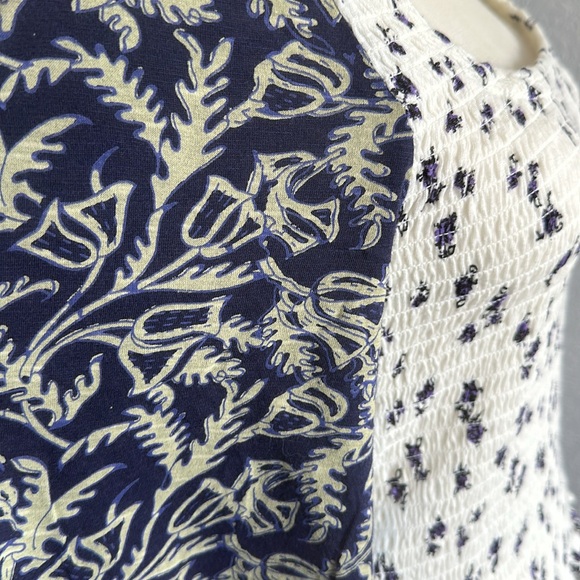 Free People | Marigold Mix Print Floral Smocked Top (NWT) - Picture 3 of 4